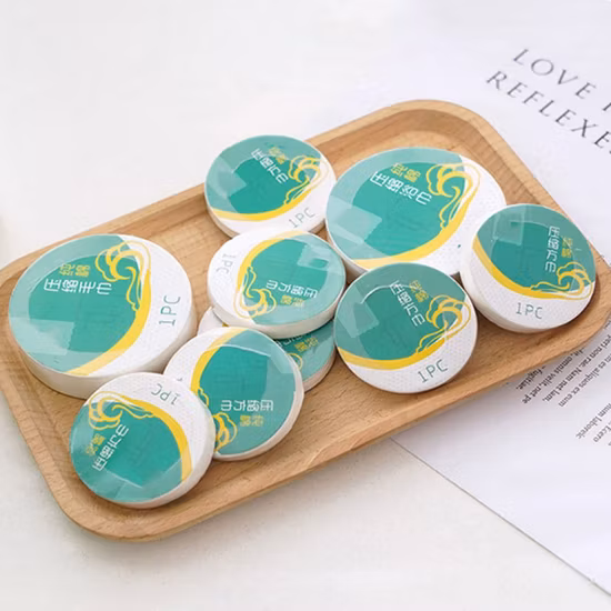 Toalla comprimida desechable Toalla de algodón Toalla facial